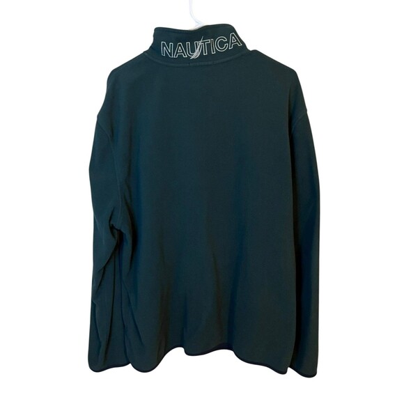 Nautica Mens XL Teal Green 1/4 Zip Fleece Pullover 100 % Polyester - Picture 5 of 5